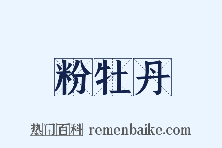 粉牡丹是什么意思的图片